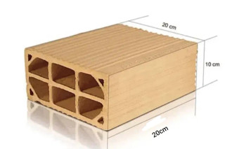 آجرسوراخ دار_سفالی تیغه کشی(2*3سوخدار)Perforated brick_clay blade (2*3 holes)
