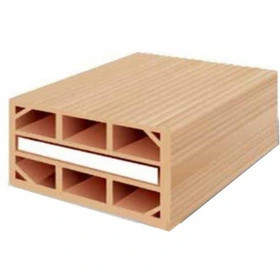 آجرسوراخ دار_ سفالی تیغه کشی(3*3)بافومPerforated clay brick with foam (3*3)
