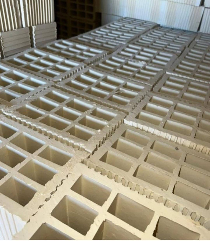 آجرسوراخ دار_ سفالی تیغه کشی25*20*15Perforated brick_clay blade drawing 25*20*15