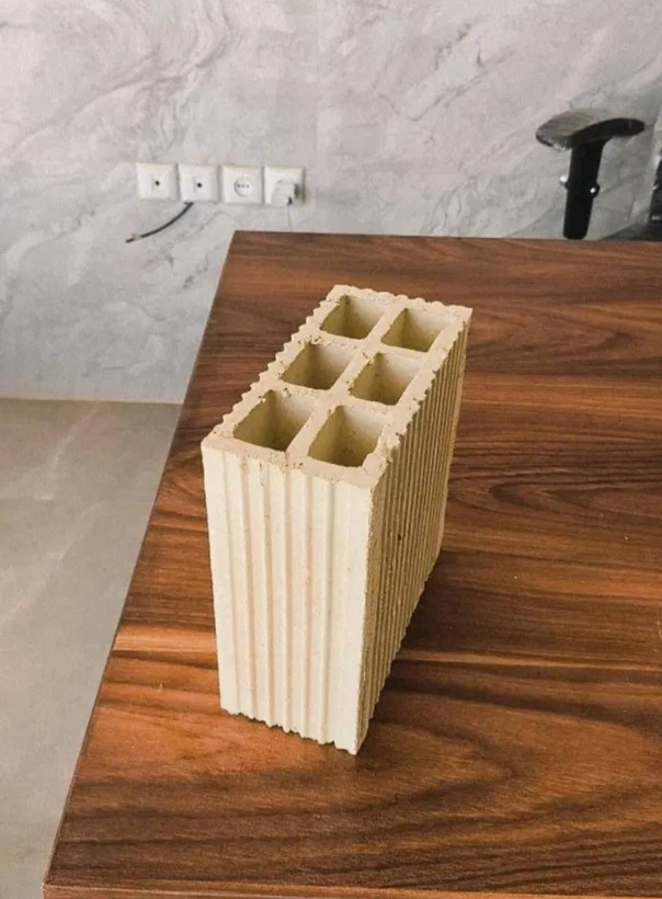 آجرسوراخ دار_سفالی تیغه کشی(2*3سوخدار)Perforated brick_clay blade (2*3 holes)